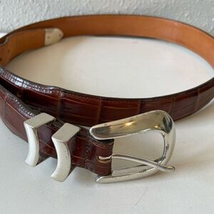 Onyx by Brighton Leather Belt Size 36